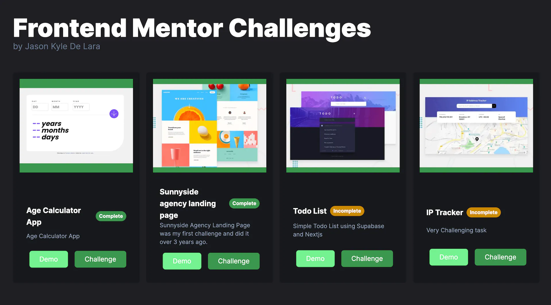 FrontendMentor Challenges feature image